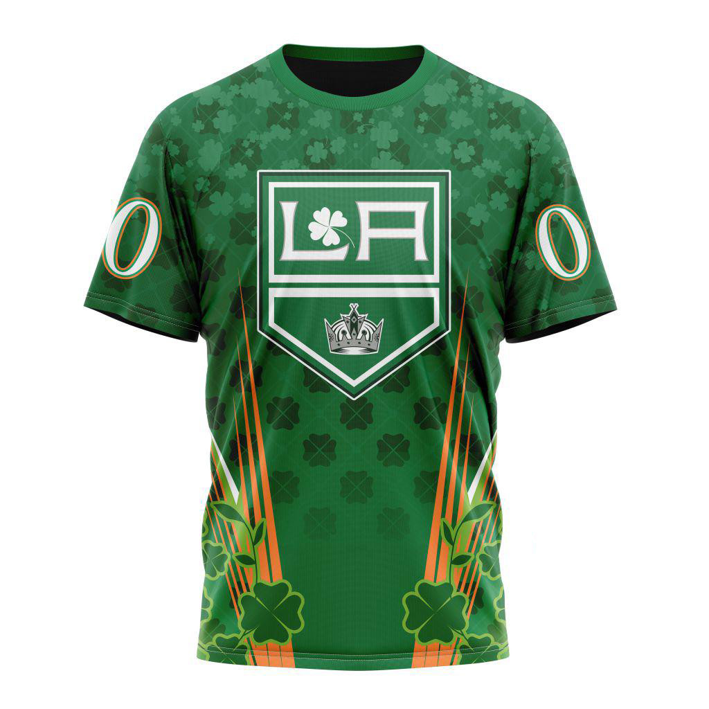 Personalized NHL Los Angeles Kings Shirt St. Patrick's Day Gifts For Hockey Fan