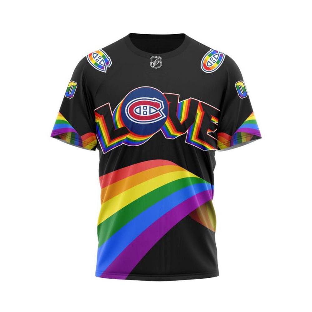 Personalized NHL Montreal Canadiens Lover LGBT Pride Month Shirt Presents For Hockey Lovers