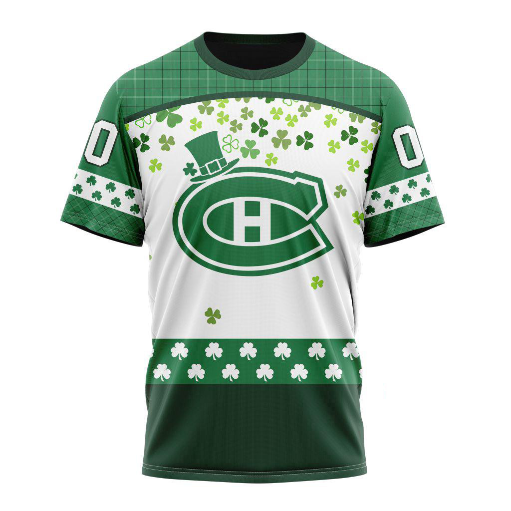 Personalized NHL Montreal Canadiens St. Patrick's Day Shirt Gifts For Hockey Fan