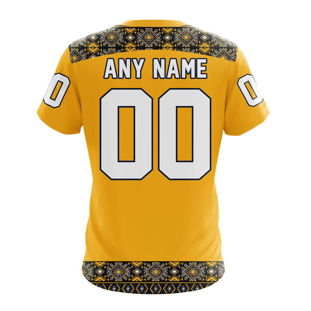 Personalized NHL Nashville Predators Special Native American Heritage Design T Shirt Gift For Him