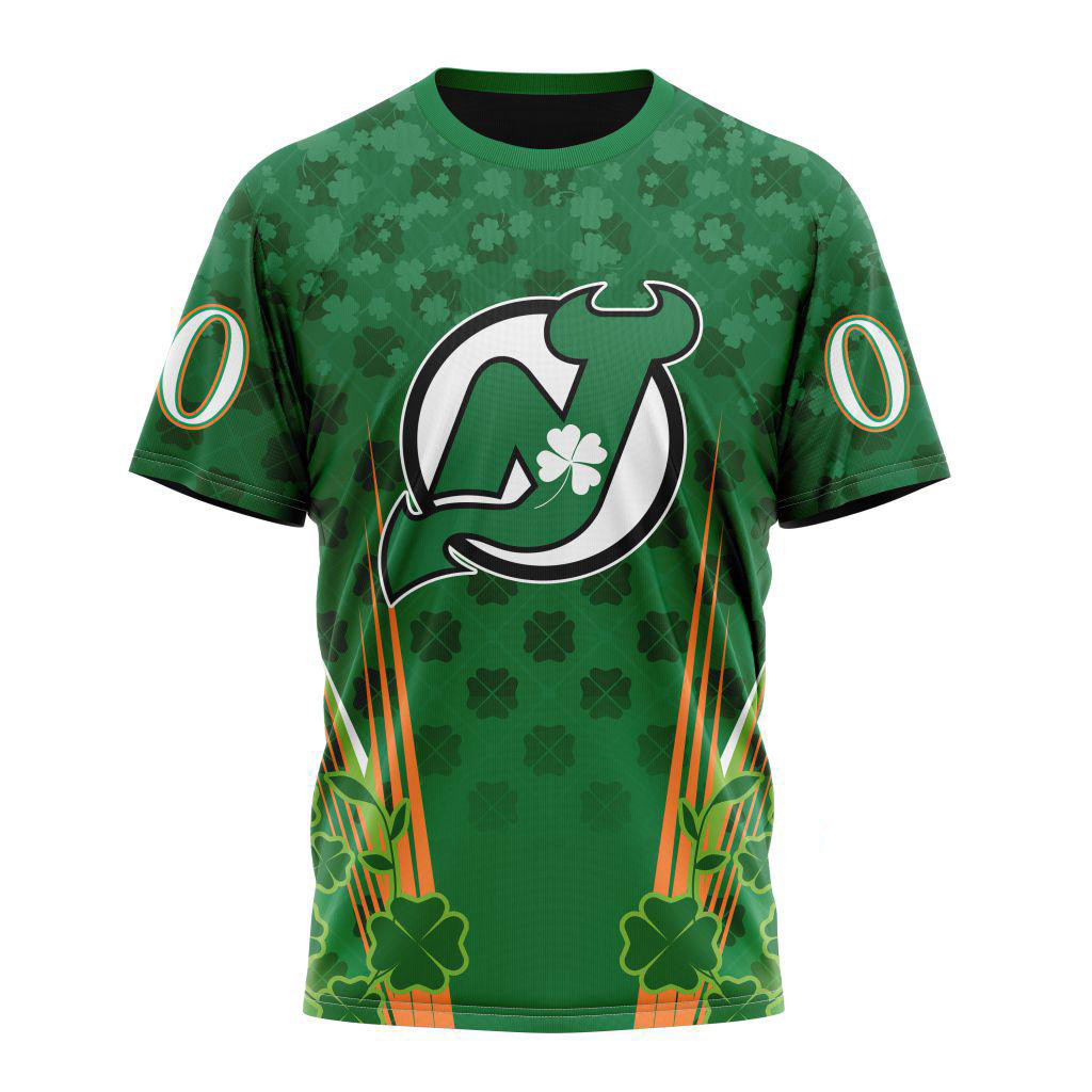 Personalized NHL New Jersey Devils Shirt St. Patrick's Day Hockey Team T-Shirt For Fan