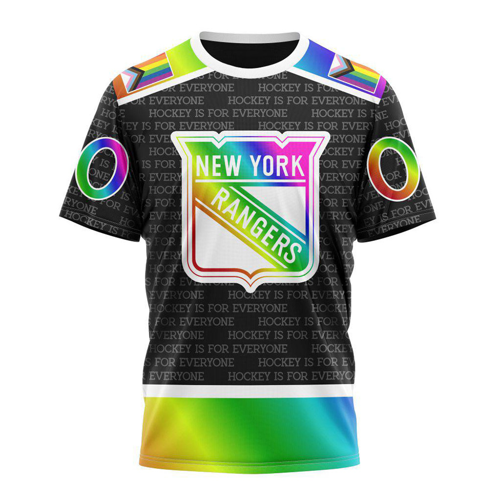 Personalized NHL New York Rangers Special LGBT Pride Is For Everyone Hockey Shirt Fan Gift