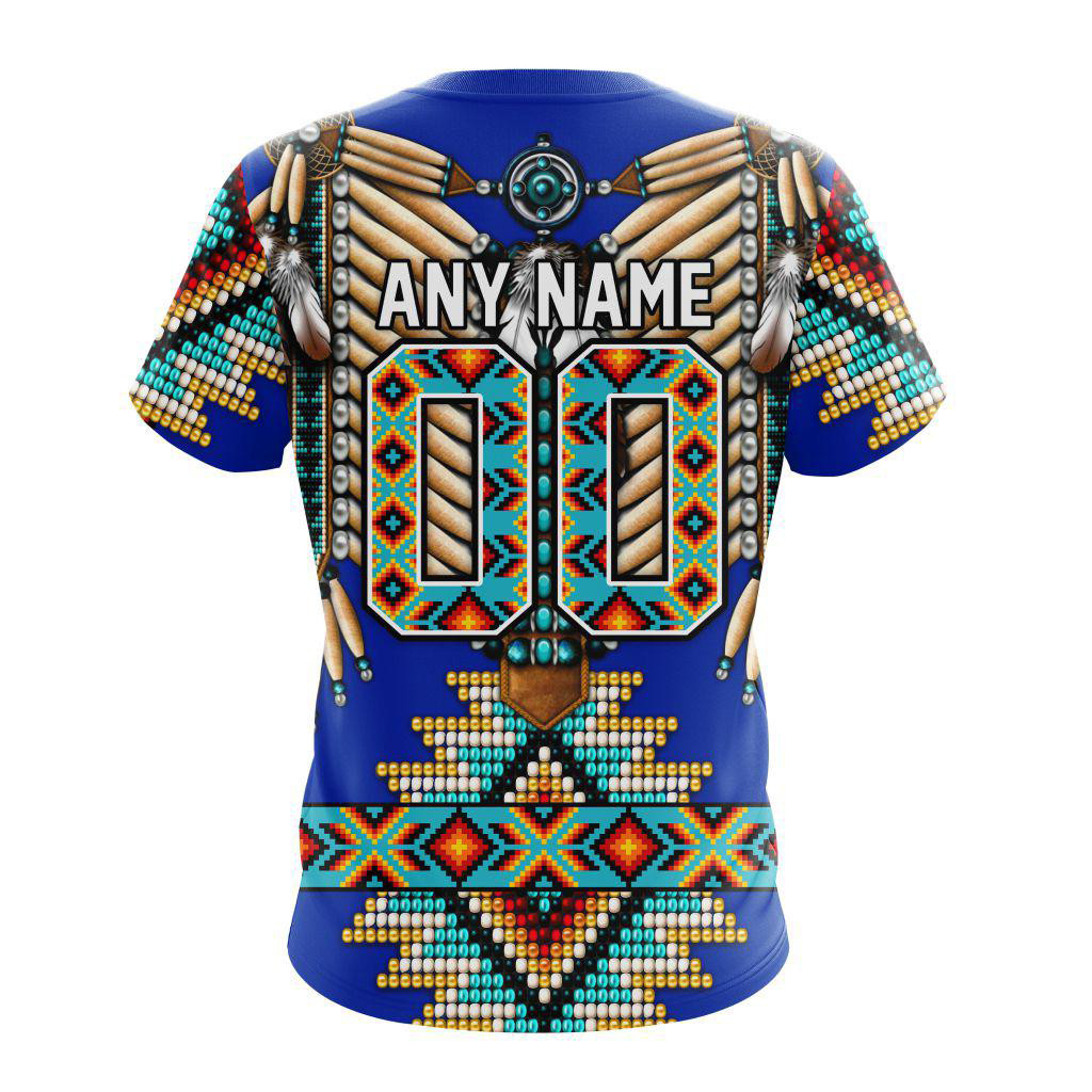 Personalized NHL New York Rangers Special Native American Costume Hockey Team Shirt Gift For Fan