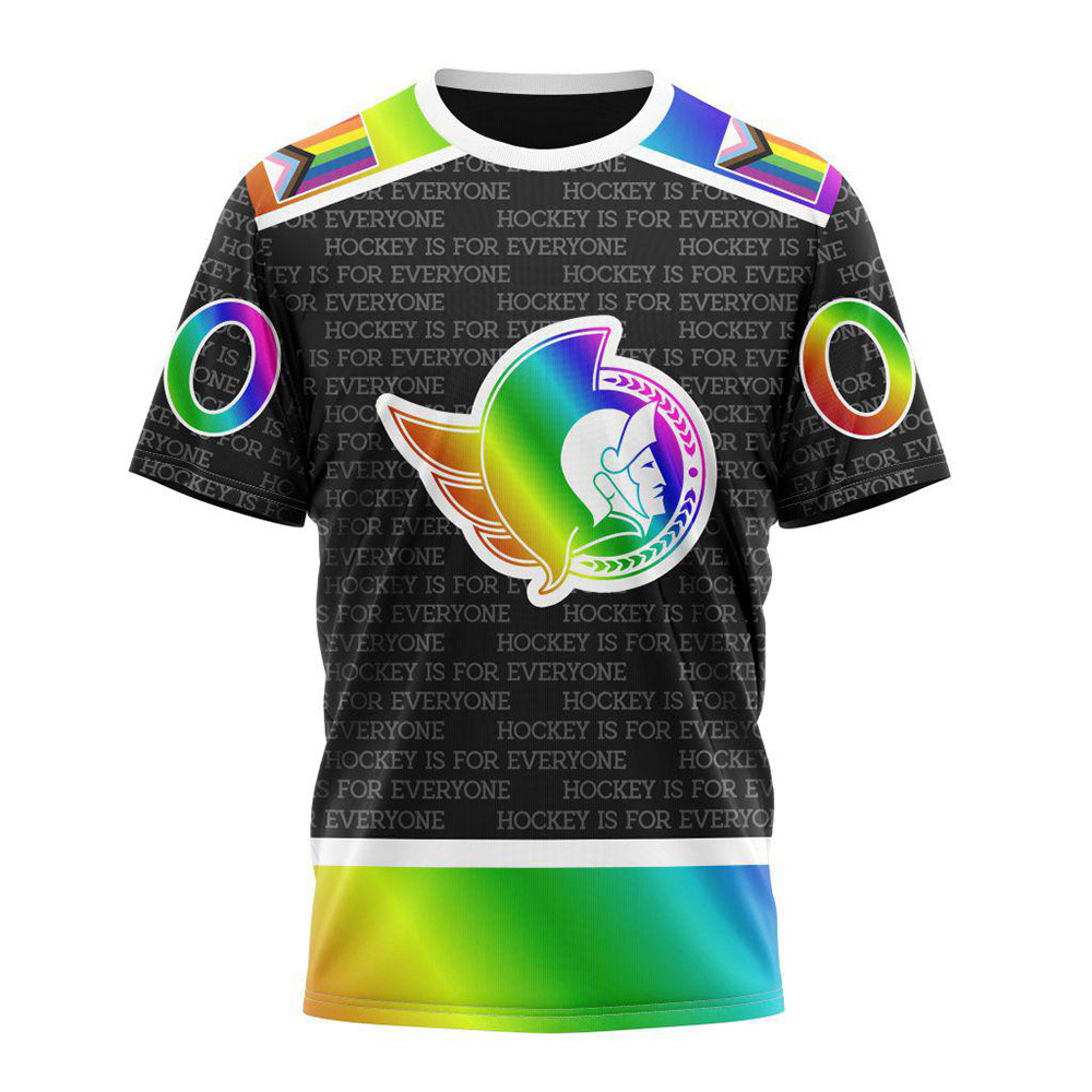 Personalized NHL Ottawa Senators Special LGBT Pride Is For Everyone Hockey Shirt NHL Fans Gifts