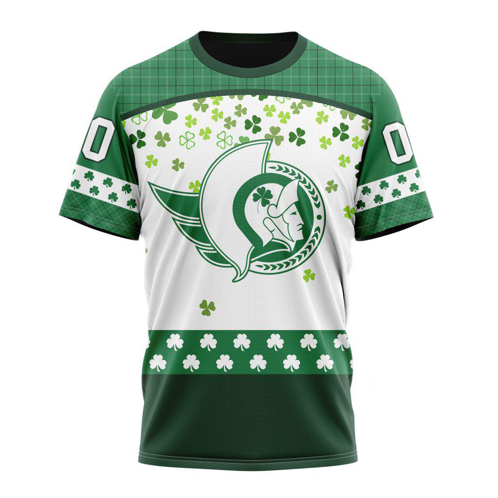 Personalized NHL Ottawa Senators St. Patrick's Day Shirt Gifts For Hockey Fan