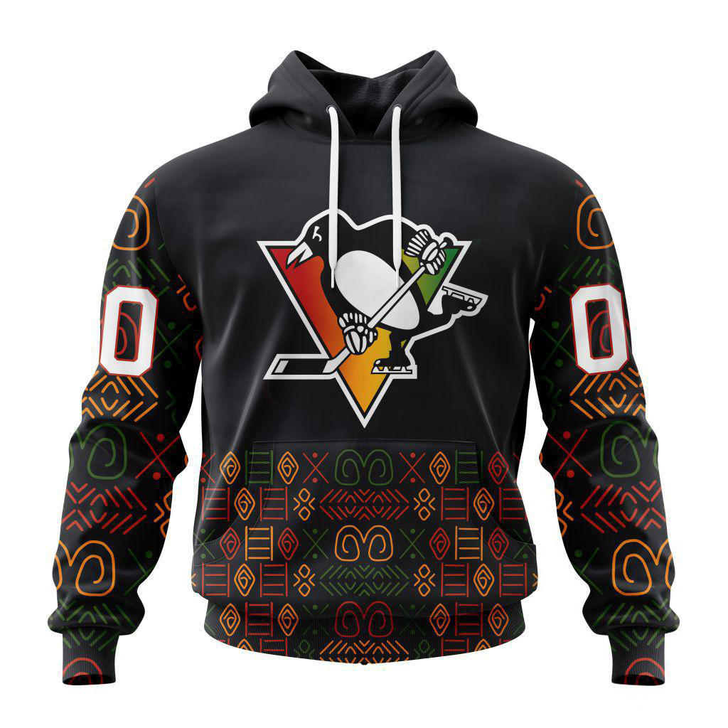 Personalized NHL Pittsburgh Penguins Black History Month Hoodie Gifts For Hockey Lovers