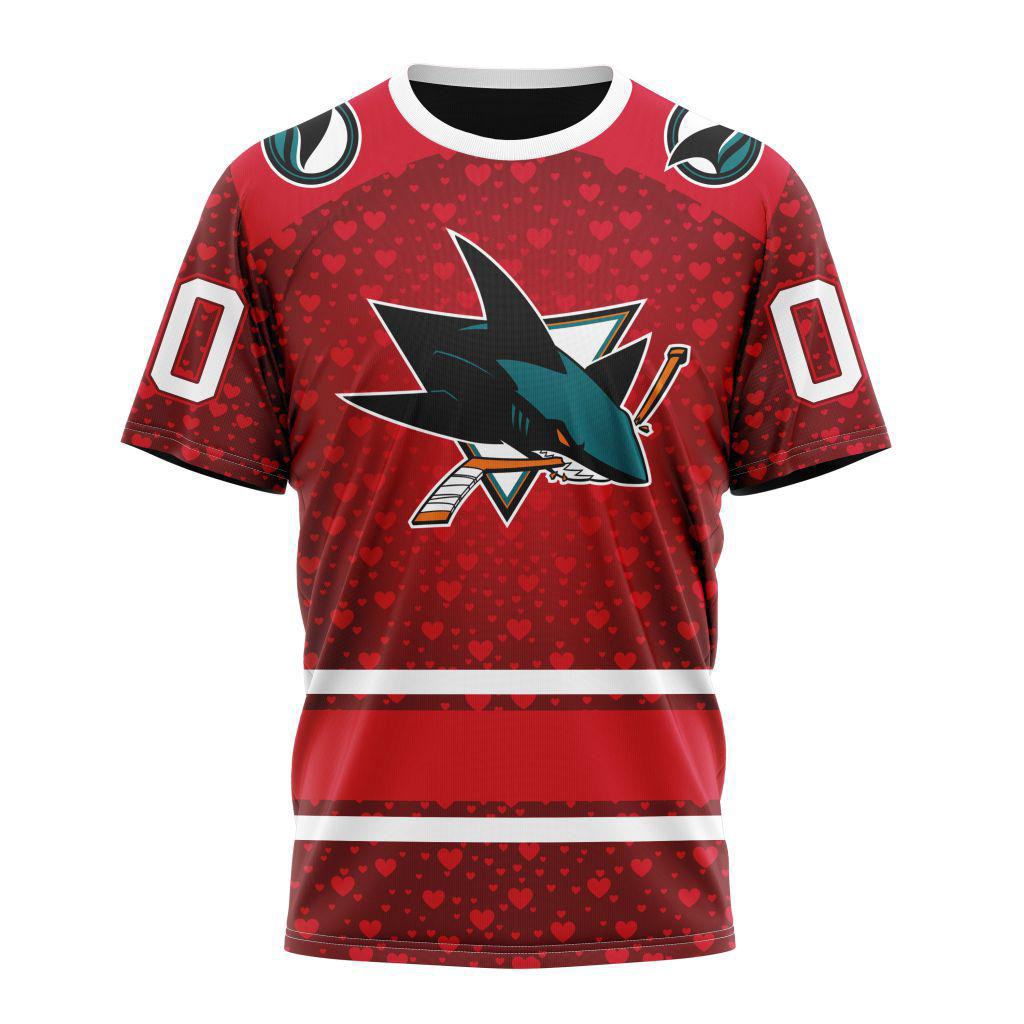 Personalized NHL San Jose Sharks Hockey Team Shirt Hockey Fan Gifts
