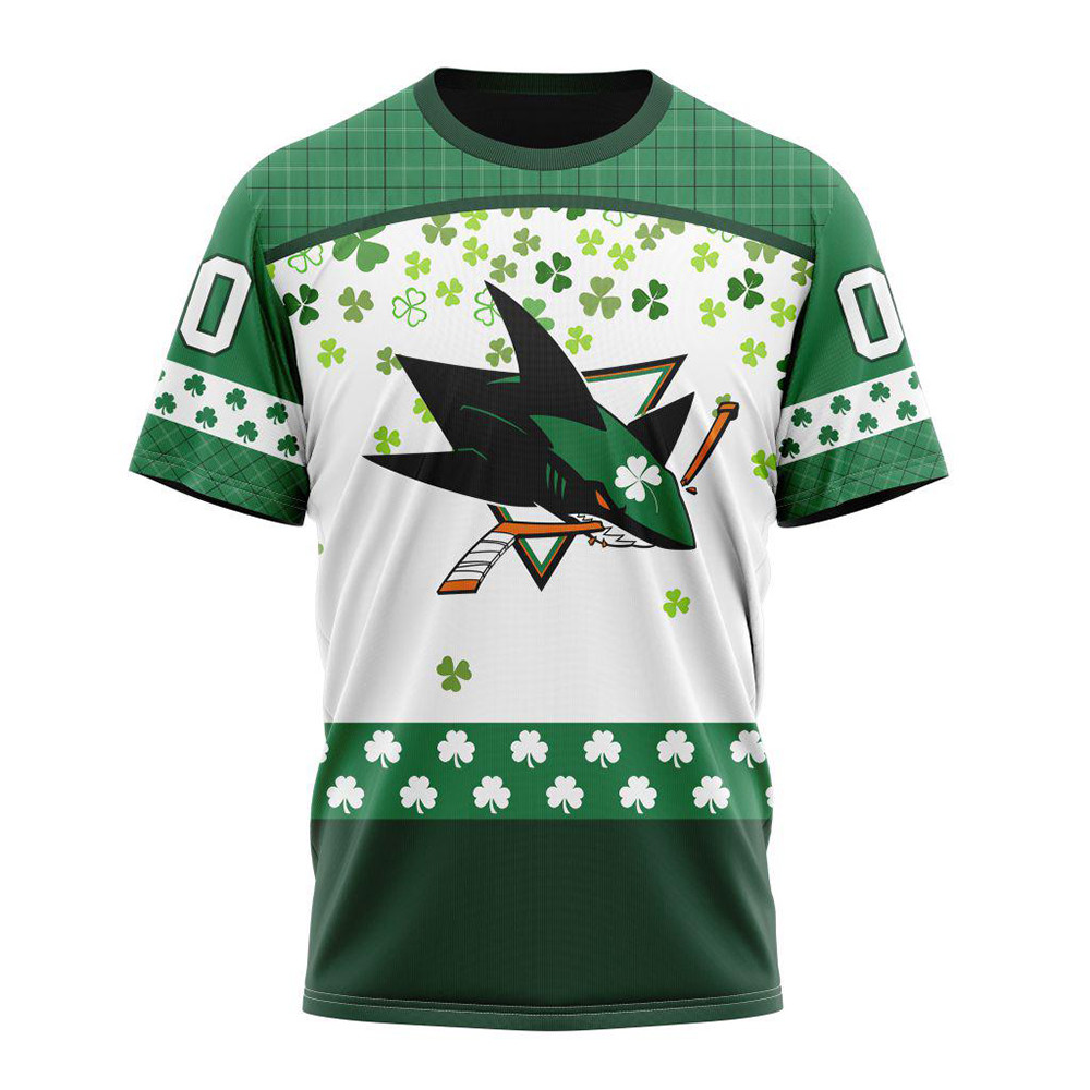 Personalized NHL San Jose Sharks St. Patrick's Day Shirt Gifts For Hockey Fan