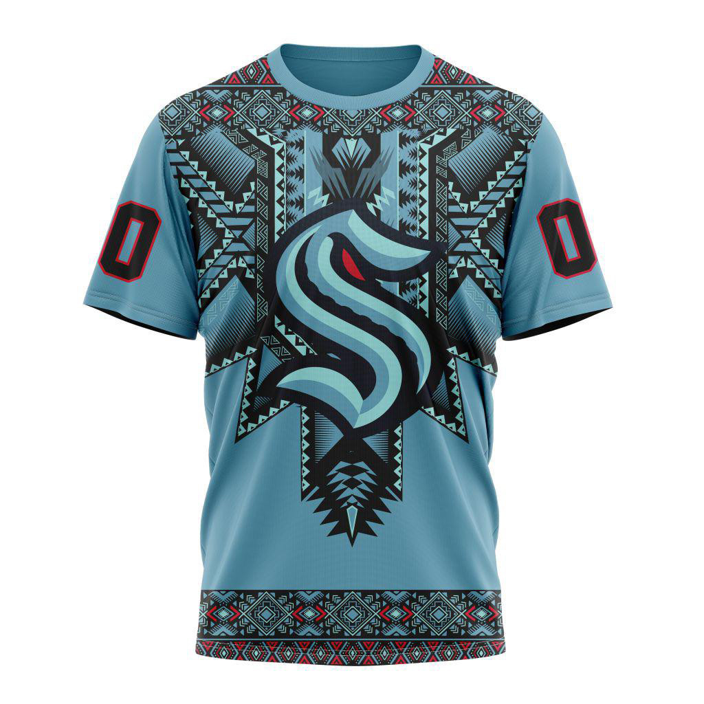 Personalized NHL Seattle Kraken Native American Heritage Shirt Hockey Fan Gifts For Husband