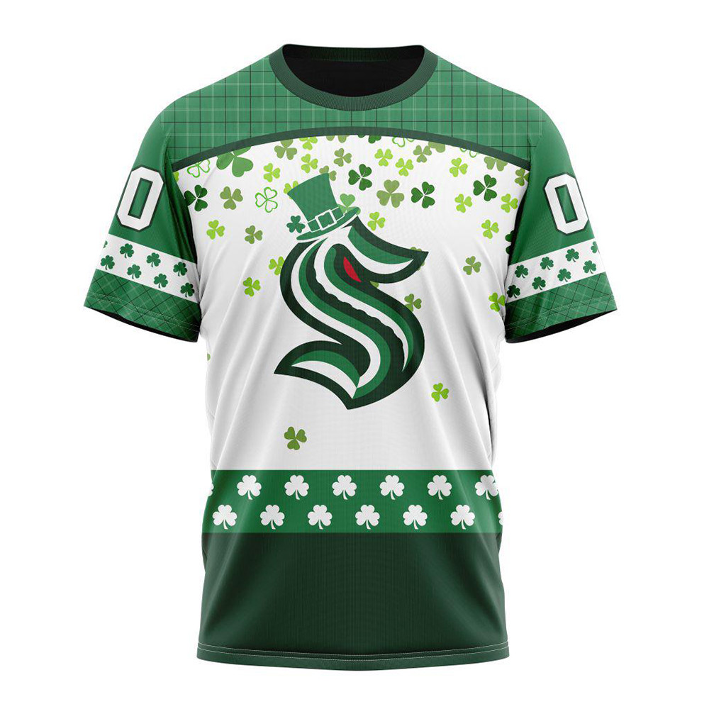 Personalized NHL Seattle Kraken St. Patrick's Day Shirt Gifts For Hockey Fan
