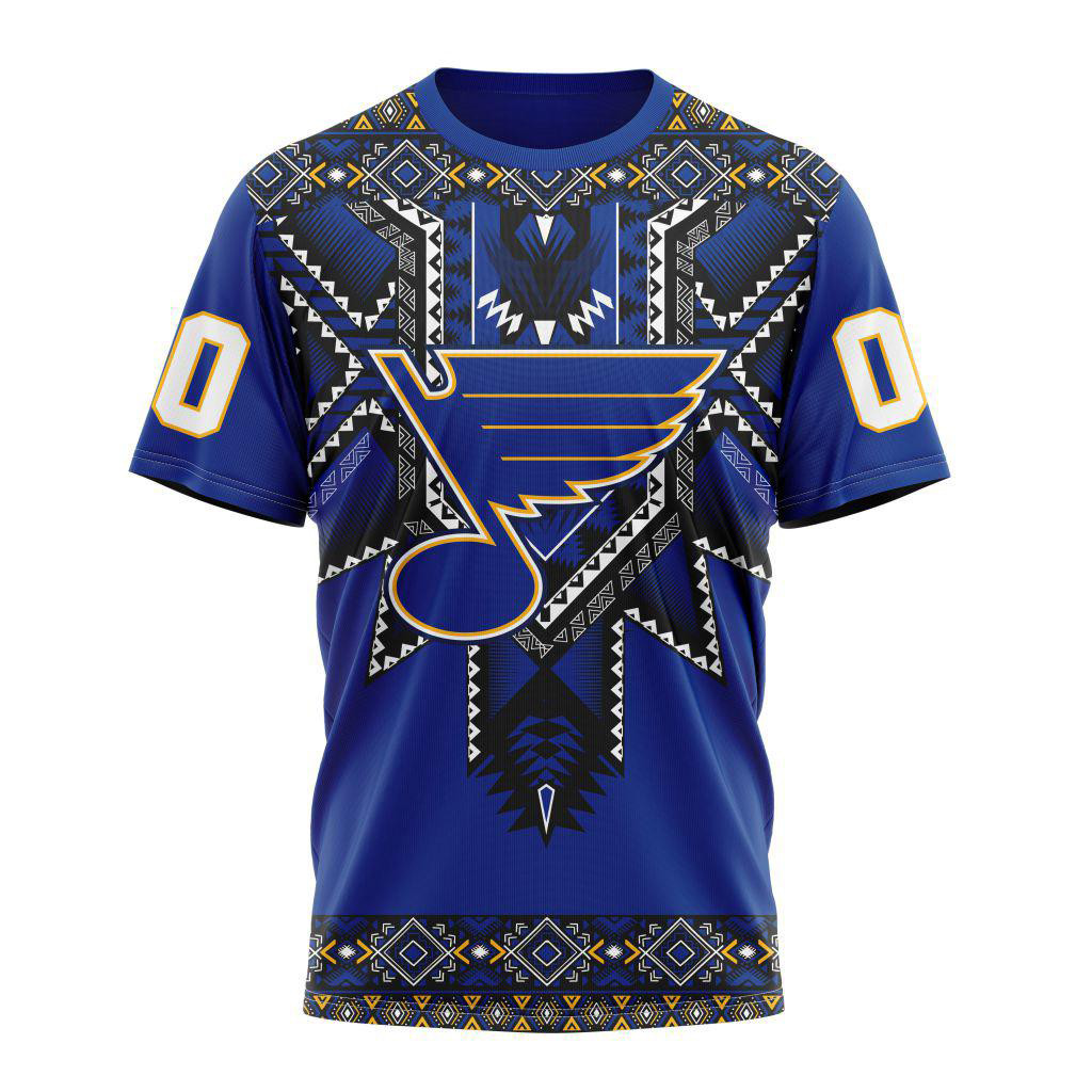 Personalized NHL St. Louis Blues Native American Heritage Shirt Hockey Lover Gifts For Friends