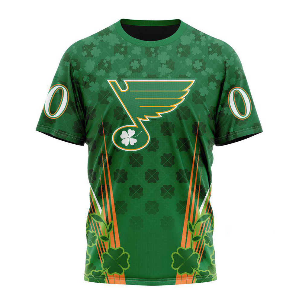Personalized NHL St. Louis Blues Shirt St. Patrick's Day Hockey Team T-Shirt For Fan