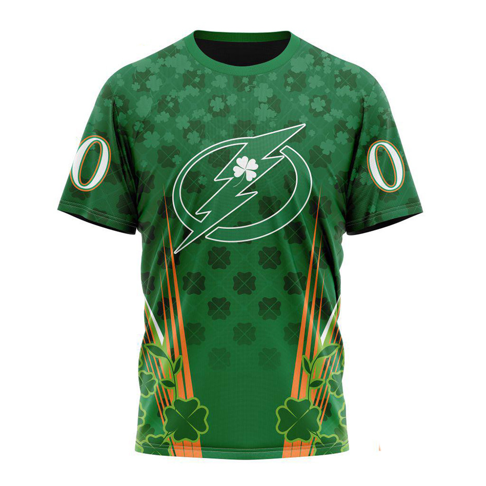Personalized NHL Tampa Bay Lightning Shirt St. Patrick's Day Hockey Team T-Shirt For Fan