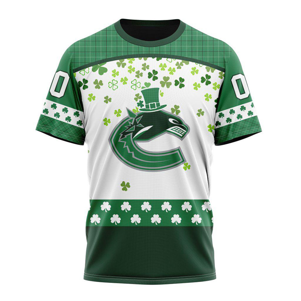 Personalized NHL Vancouver Canucks St. Patrick's Day Shirt Gifts For Hockey Fan