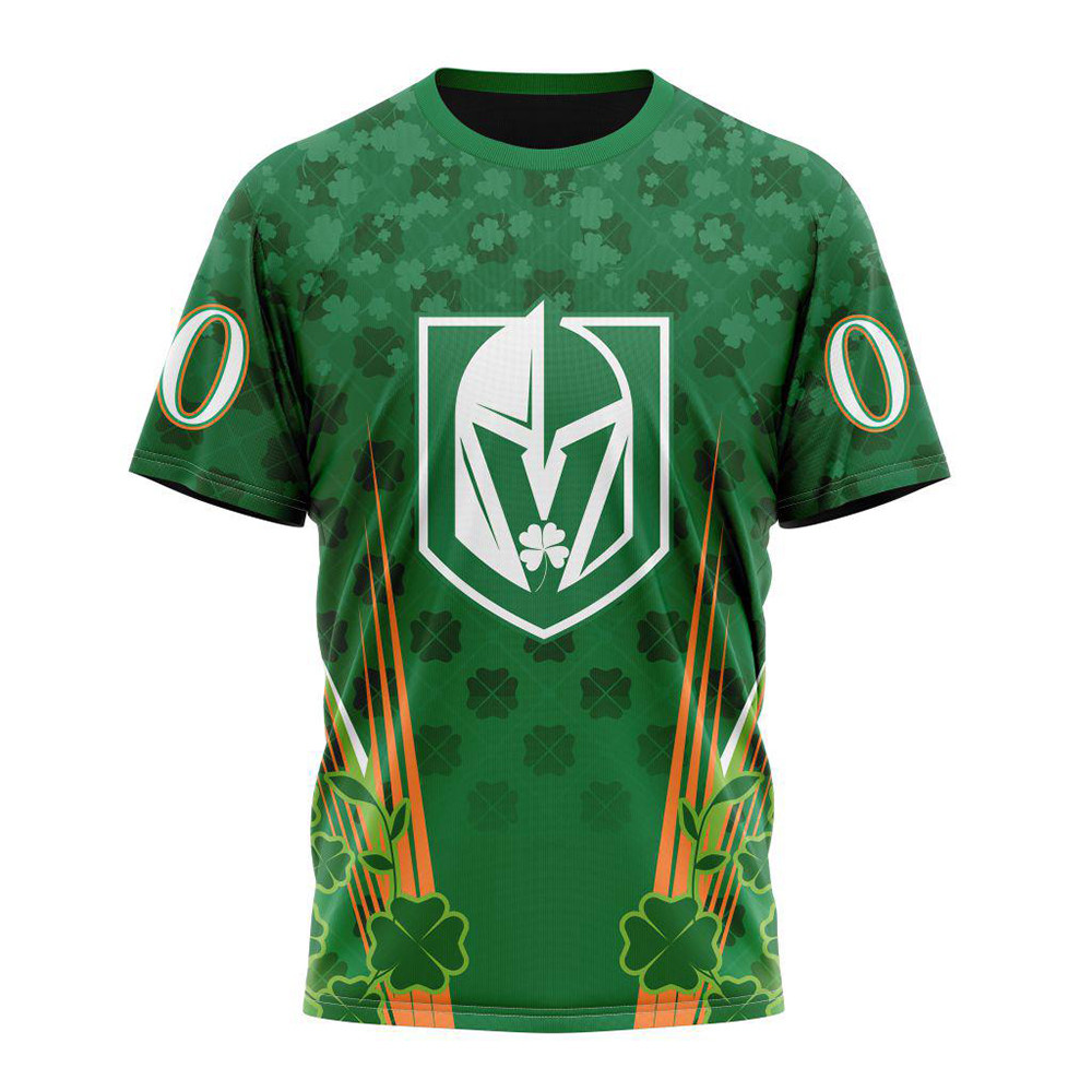 Personalized NHL Vegas Golden Knights Shirt St. Patrick's Day Hockey Team T-Shirt For Fan