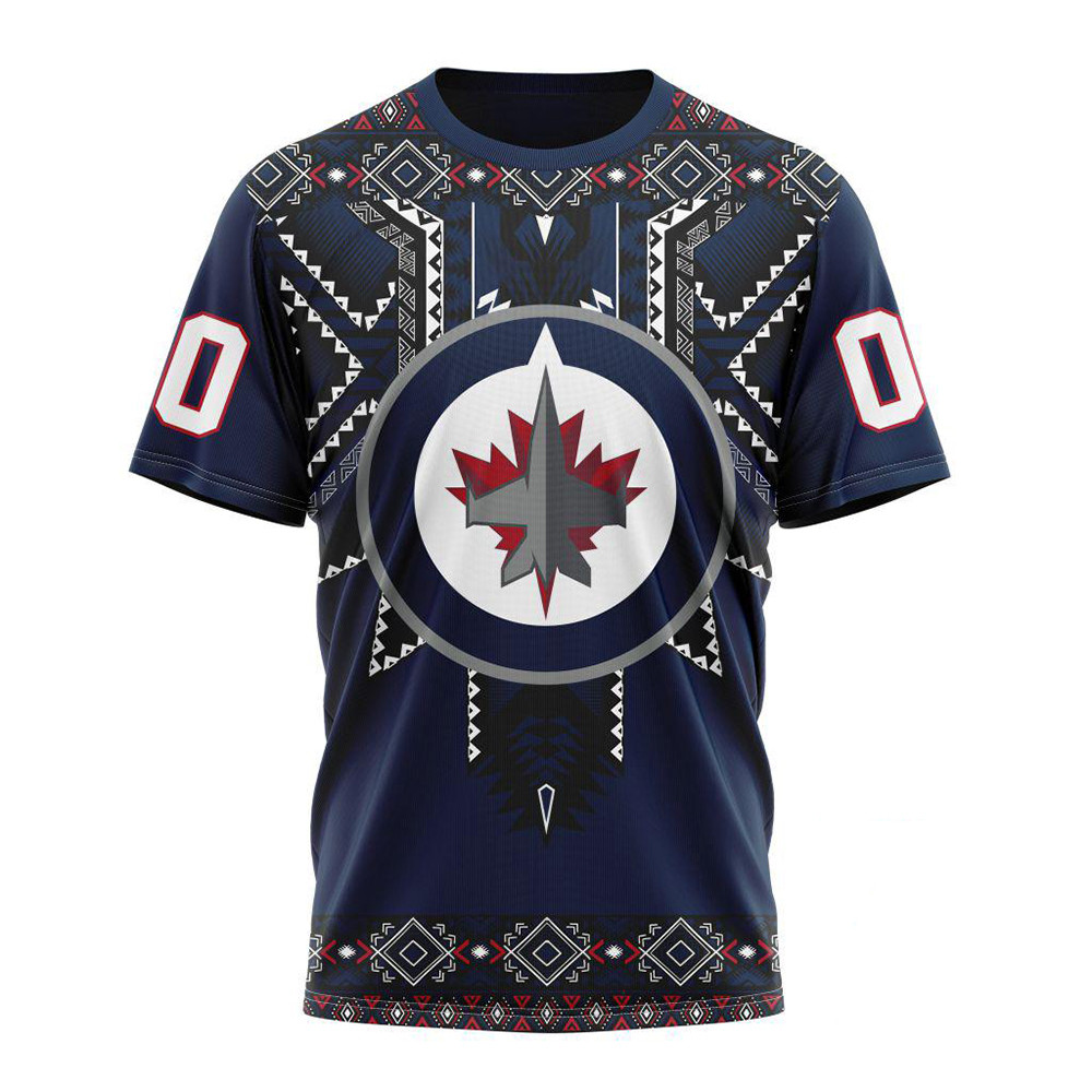 Personalized NHL Winnipeg Jets Native American Heritage Shirt Hockey Lover Fans Gifts