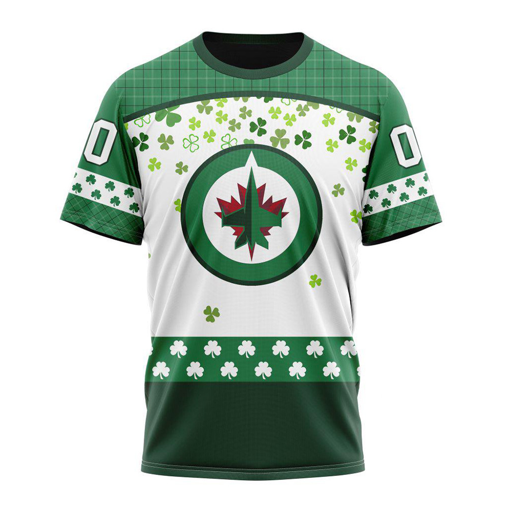 Personalized NHL Winnipeg Jets St. Patrick's Day Shirt Gifts For Hockey Fan