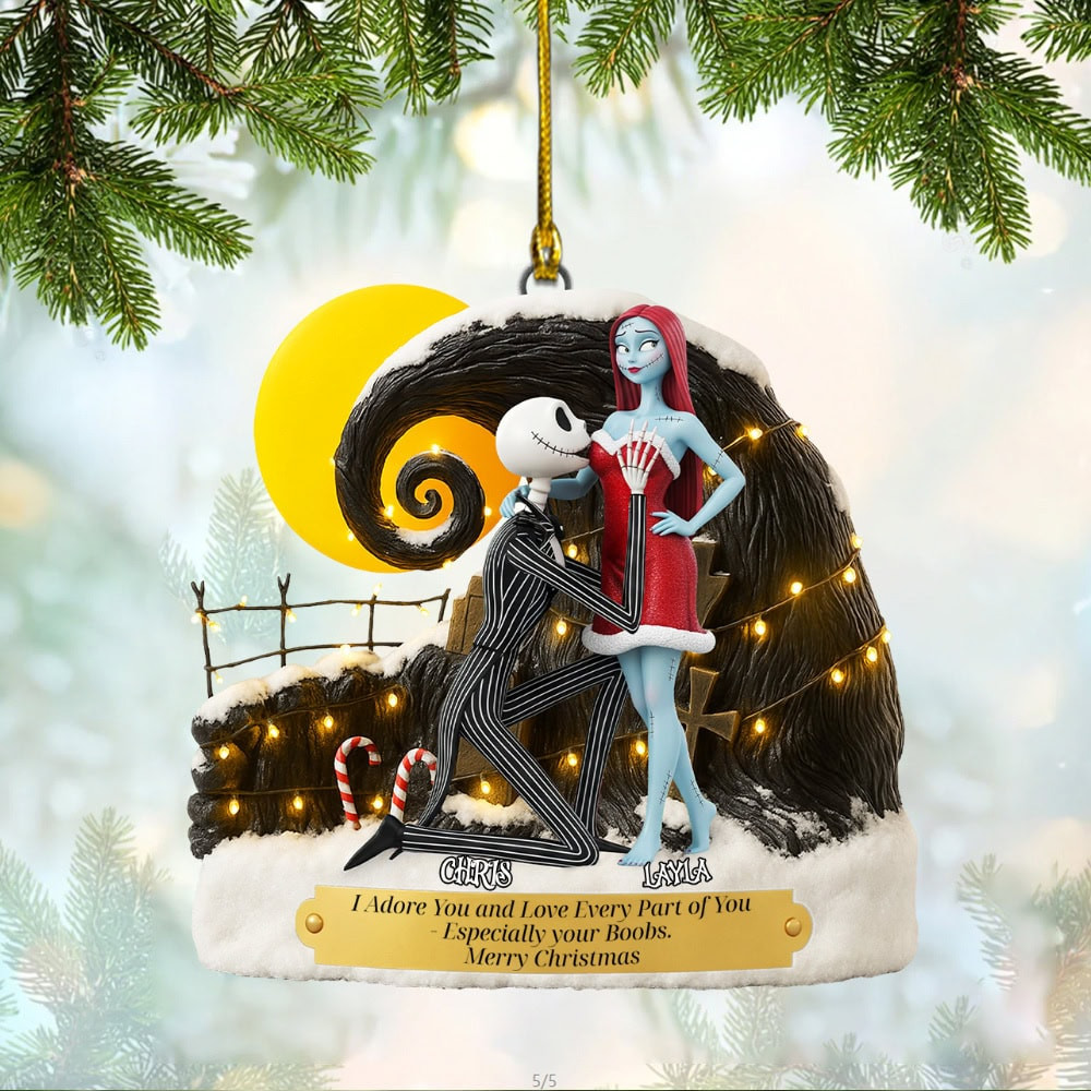 Personalized Nightmare Of Couple Custom Shaped Acrylic Ornament Gift For Couples