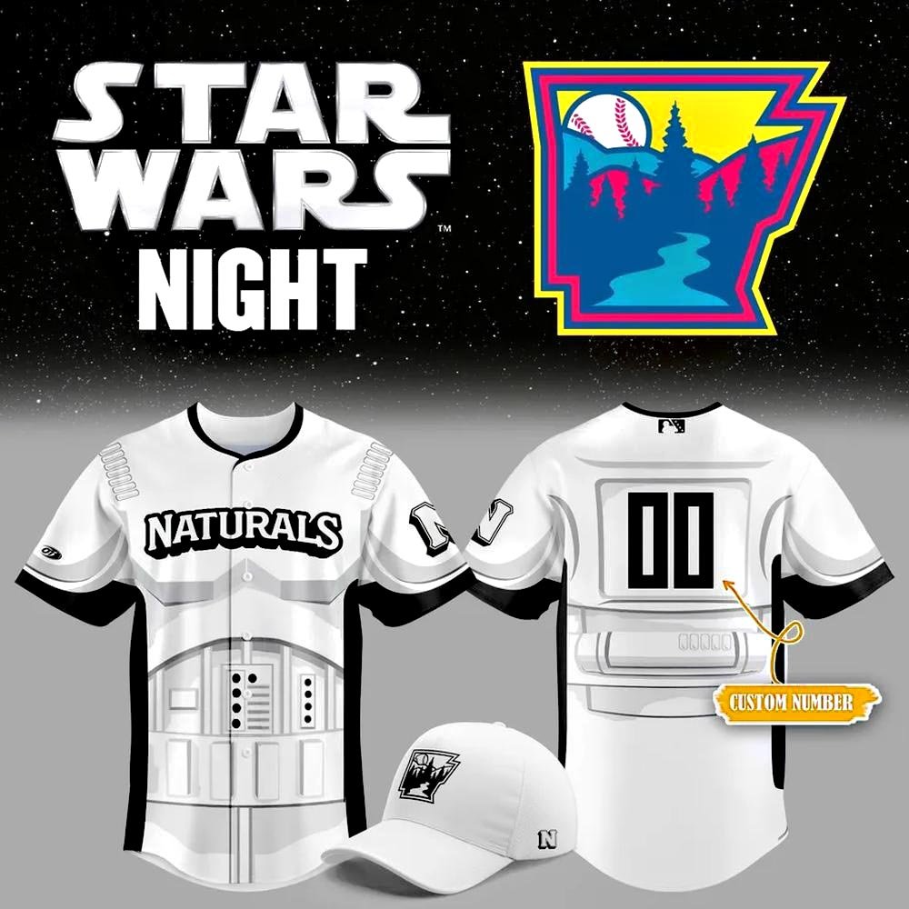 Personalized Northwest Arkansas Naturals Star Wars Night Baseball Jersey Fans Gifts