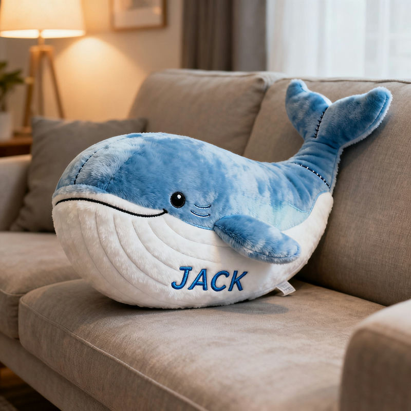 Personalized Ocean Whale Pillow Sofa Decorations Christmas Gifts For Whale Lovers