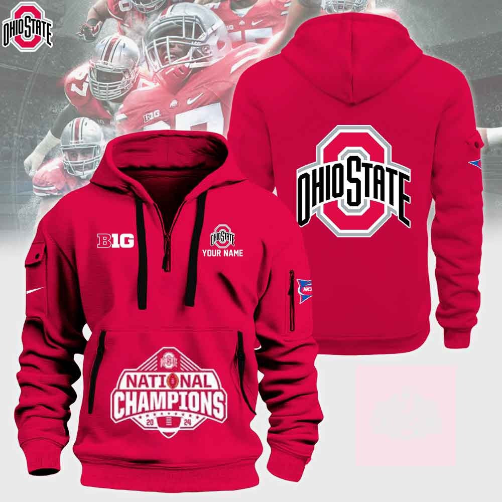 Personalized Ohio State National Champions Hoodie Ohio State Buckeyes NCAA Championship Merch