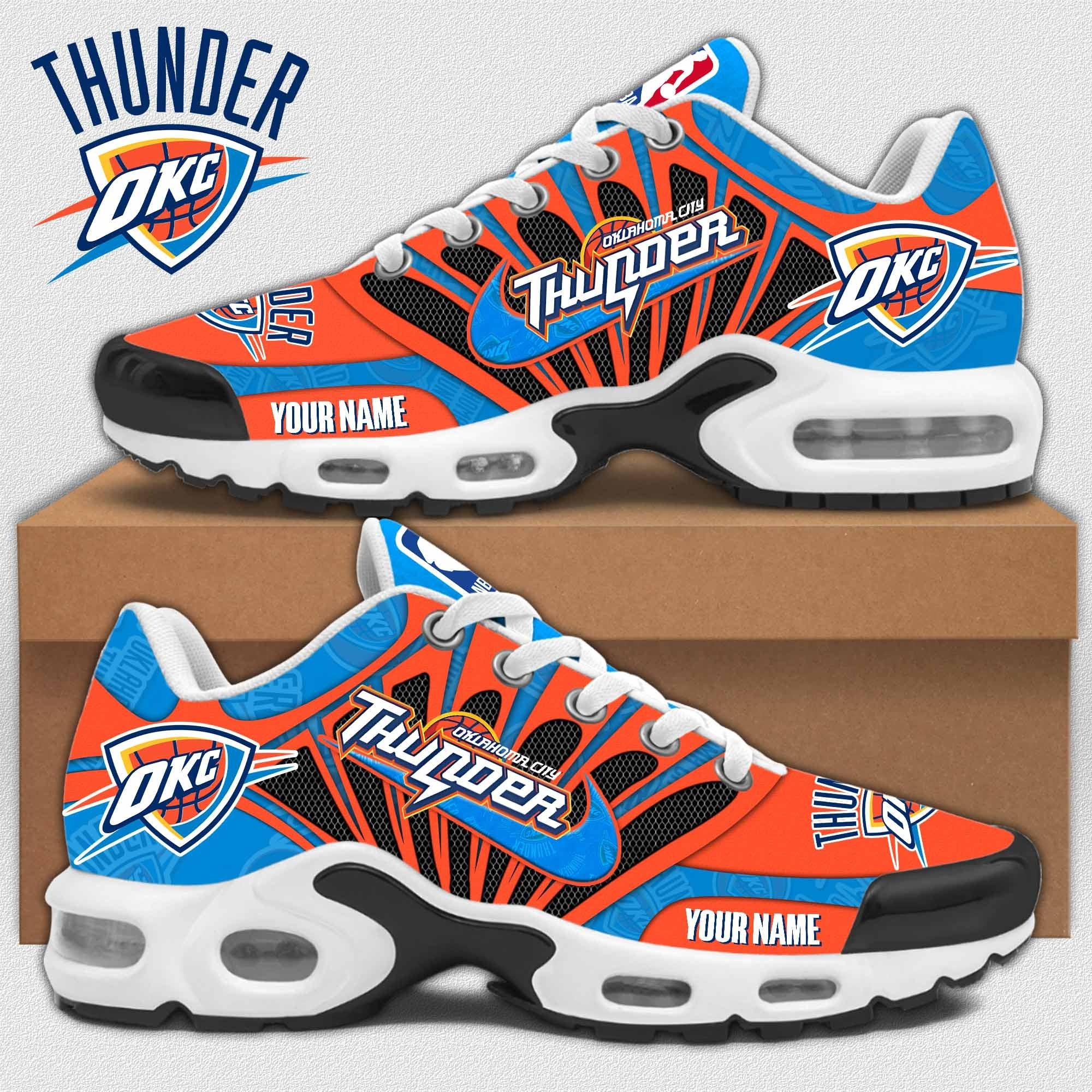 Personalized Oklahoma City Thunder 2025 NBA Champions Sport Shoes