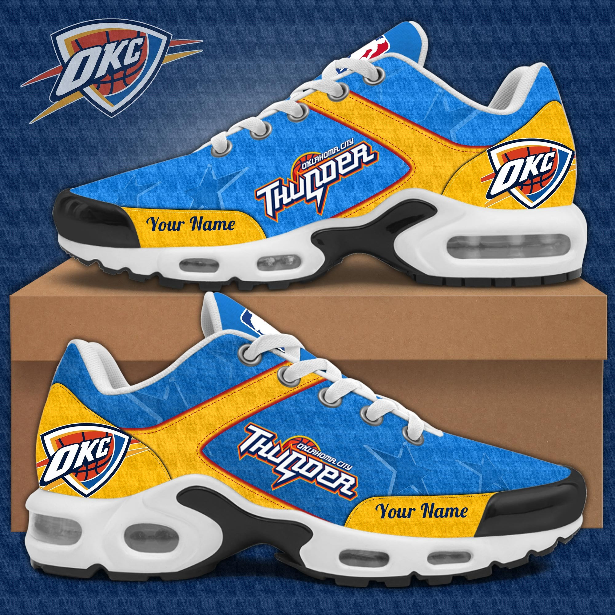 Personalized Oklahoma City Thunder New Shoes Unique Gifts For Basketball Fans