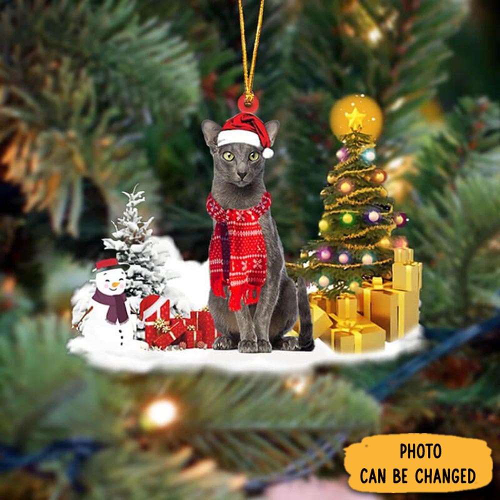Personalized Oriental Shorthair Cat Christmas Ornament Unique Ornament Gift For Friends