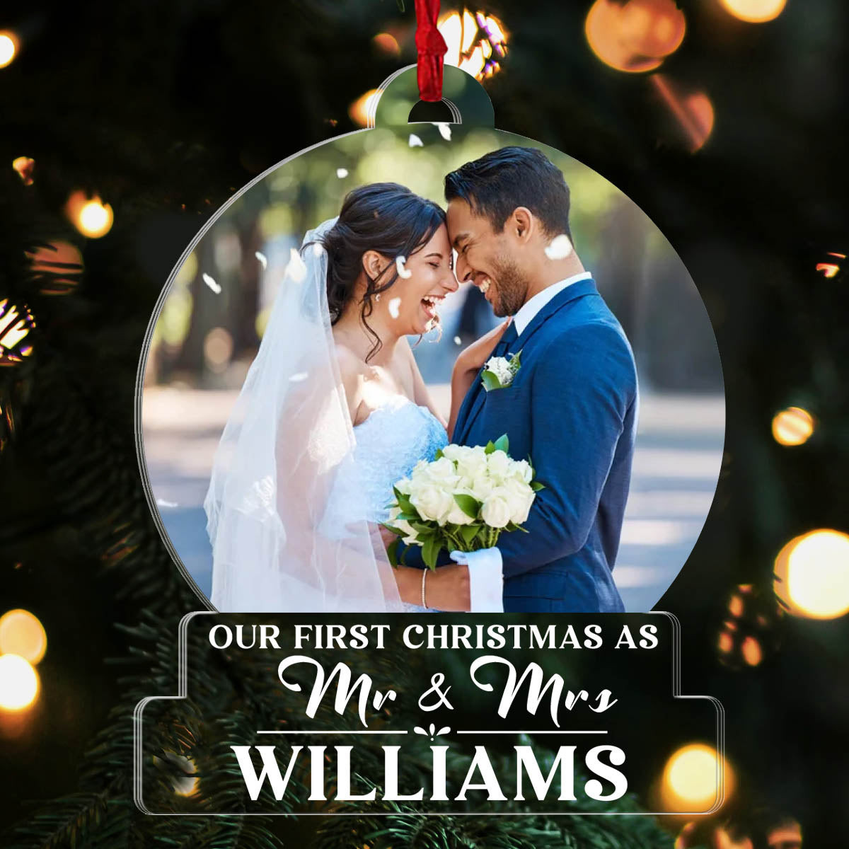 Personalized Our First Christmas As Mr Mrs Christmas Ornament Xmas Gift Ideas For Couples