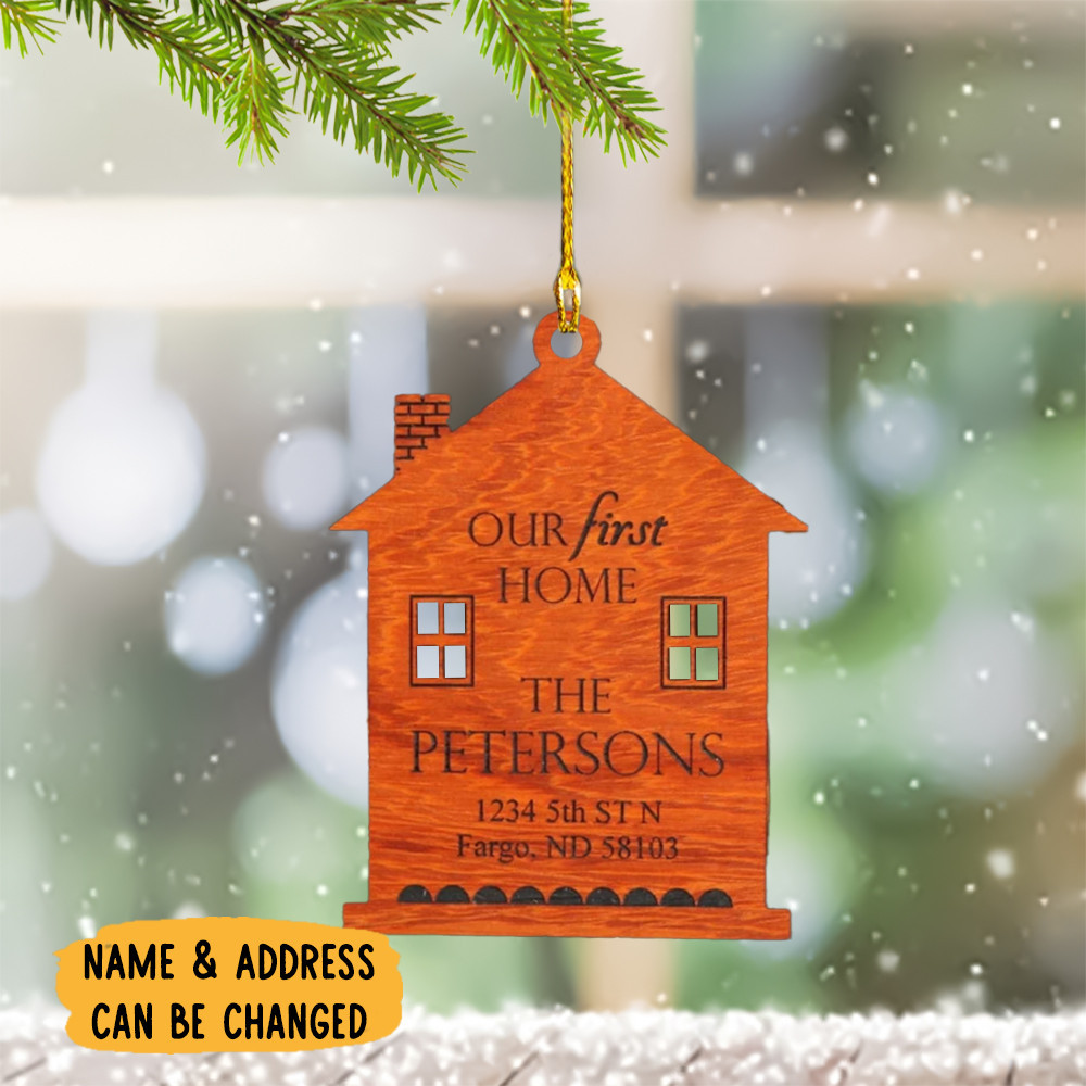 Personalized Our First Home Ornament First Christmas In New Home Ornament Gifts For Spouse