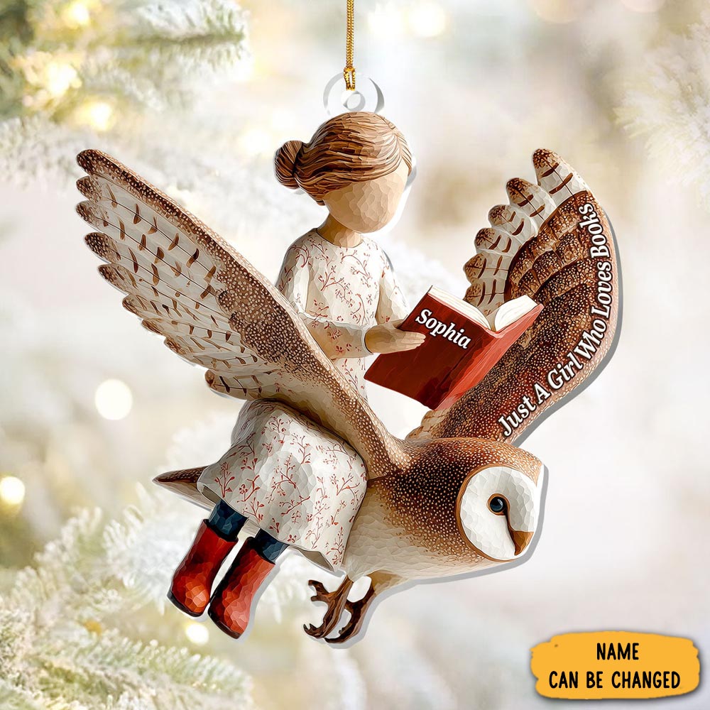 Personalized Owl Christmas Ornament Xmas Decor Christmas Gifts For Owl Lovers