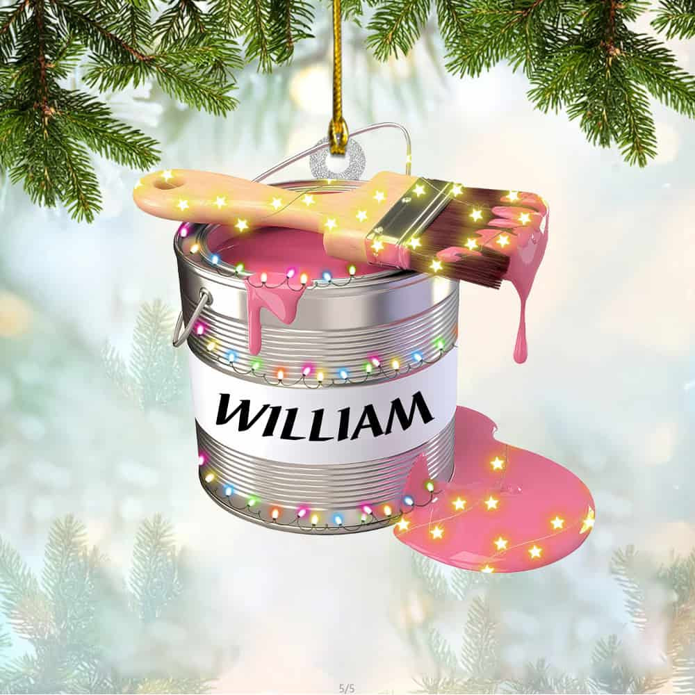 Personalized Painter Christmas Ornament Gift For Artists