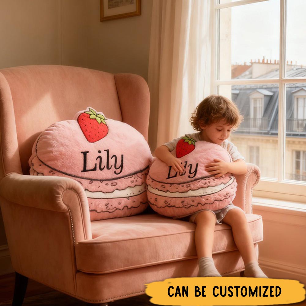 Personalized Parisian Macaron Pillow Graphic 3D Print Pillow for Travel Lovers