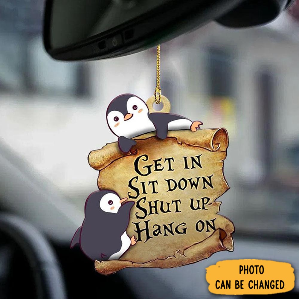 Personalized Penguin Get In Ornament Lovely Ornament Gift For Him