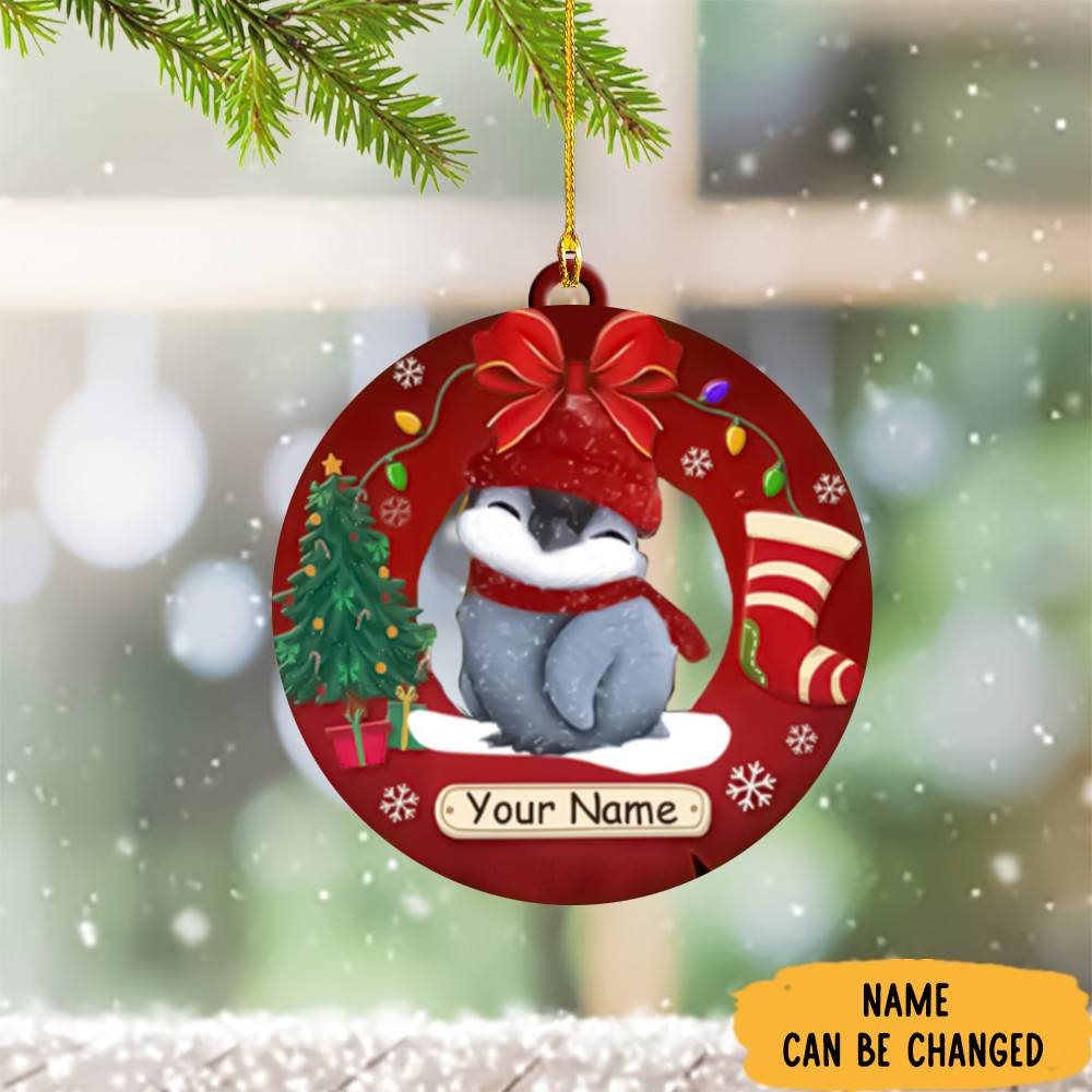 Personalized Penguin Ornament Penguin Christmas Tree Ornaments 2024