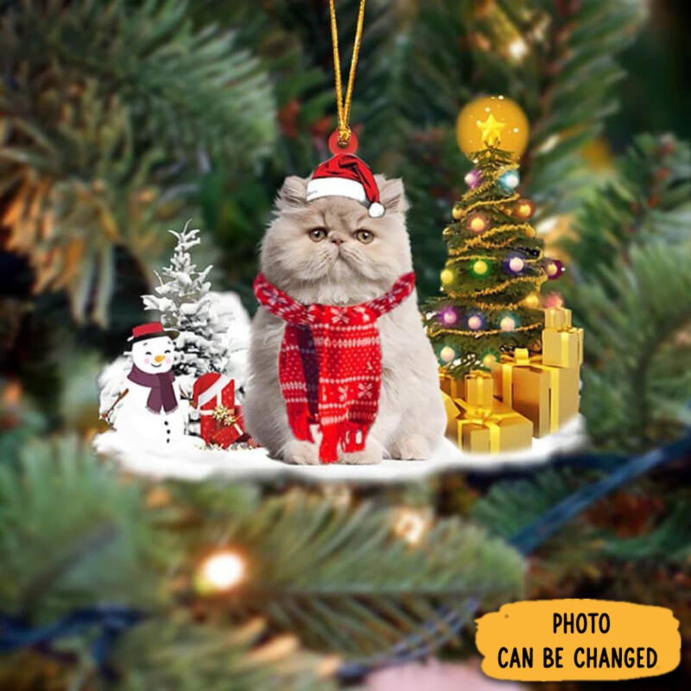 Personalized Persian Cat Christmas Ornament Heartfelt Ornament Gift For Mom