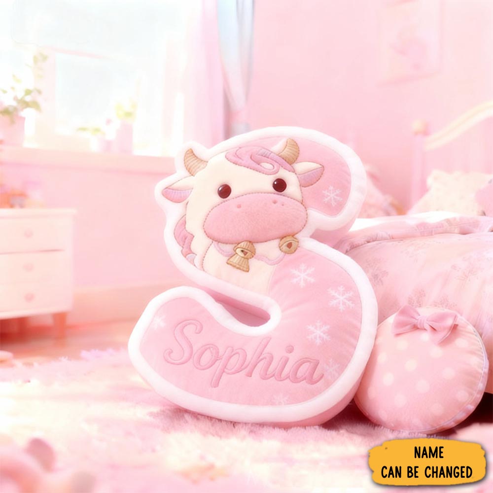 Personalized Pet Lover Highland Cattle Lovers Letter Pillow Graphic 3d Print Pillow