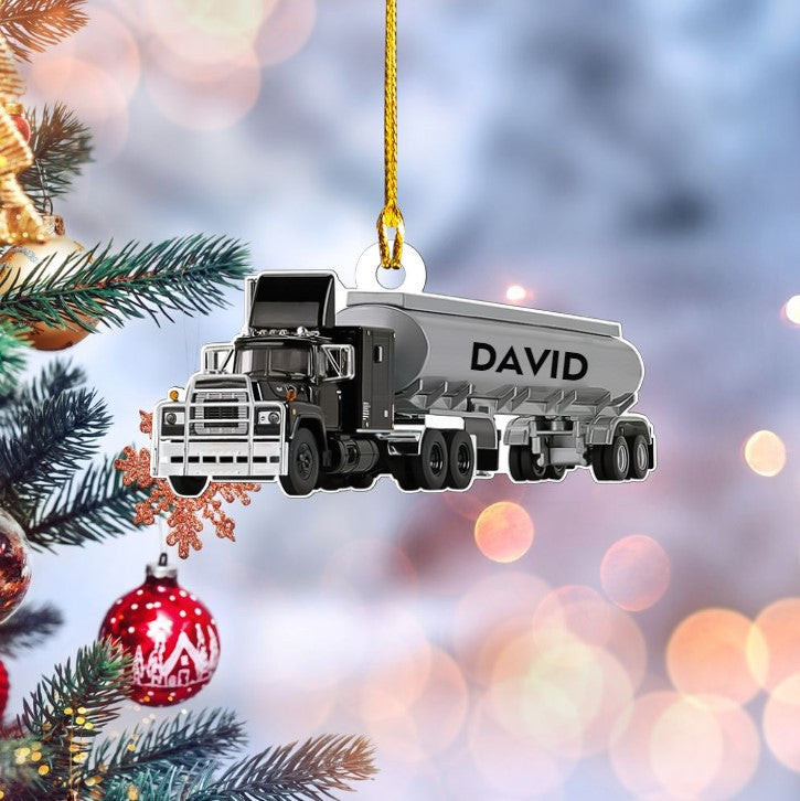Personalized Petroleum Acrylic Ornament for Petroleum Drivers