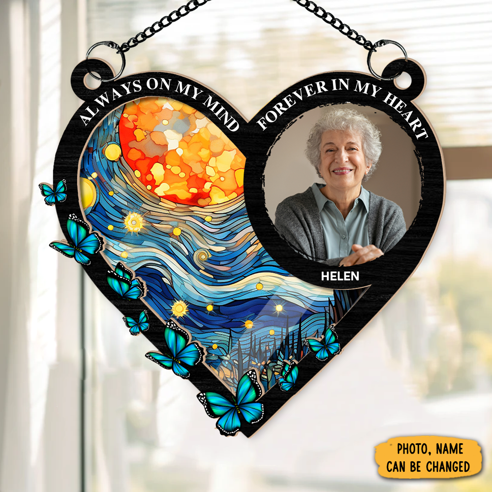 Personalized Photo Always On My Mind Christmas Ornament Memorial Ornament Tribute Xmas Gifts