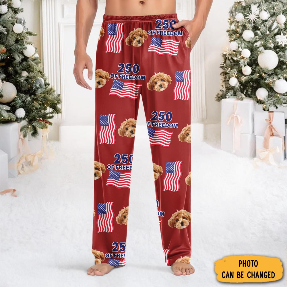 Personalized Photo America 250 Years Of Freedom Sweatpants America's Birthday Clothing Line