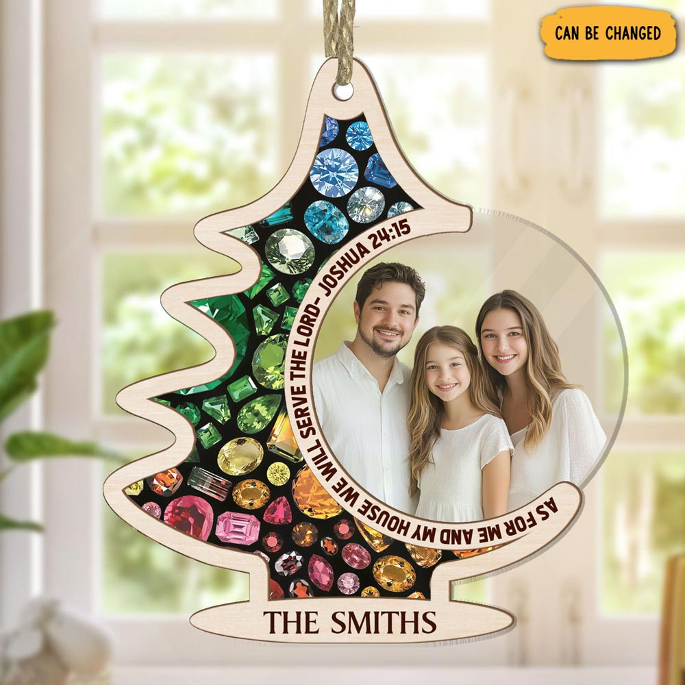 Personalized Photo As For Me And My House Christmas Ornament Unique Christmas Gifts For Family