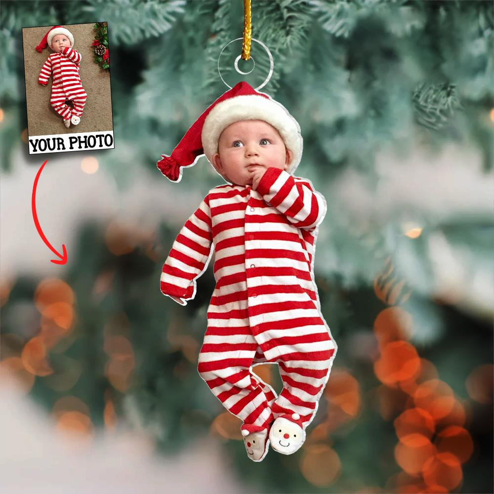 Personalized Photo Baby Cute Christmas Ornament Christmas Decorations Baby's First Gifts