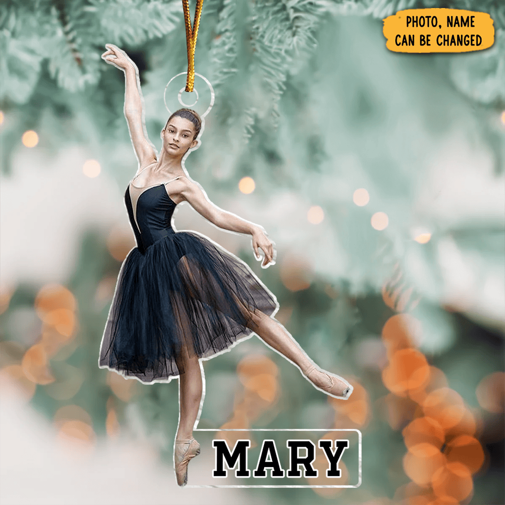 Personalized Photo Ballet Dancer Christmas Ornament Holiday Home Decor Ballet Dancer Xmas Gifts