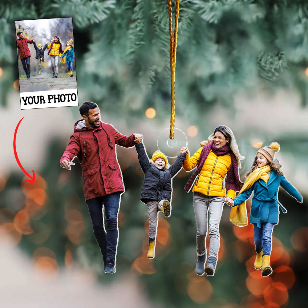 Personalized Photo Best Family Ever Christmas Ornament Tree Decor Family Gifts For Christmas