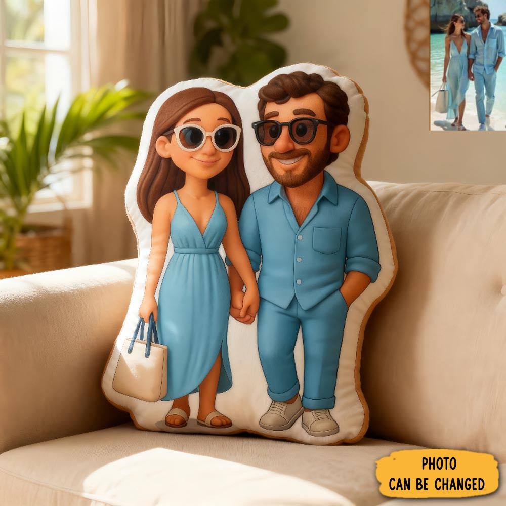 Personalized Photo Couple Pillow Home Decor Sofa Accent Unique Photo Gifts For Couples