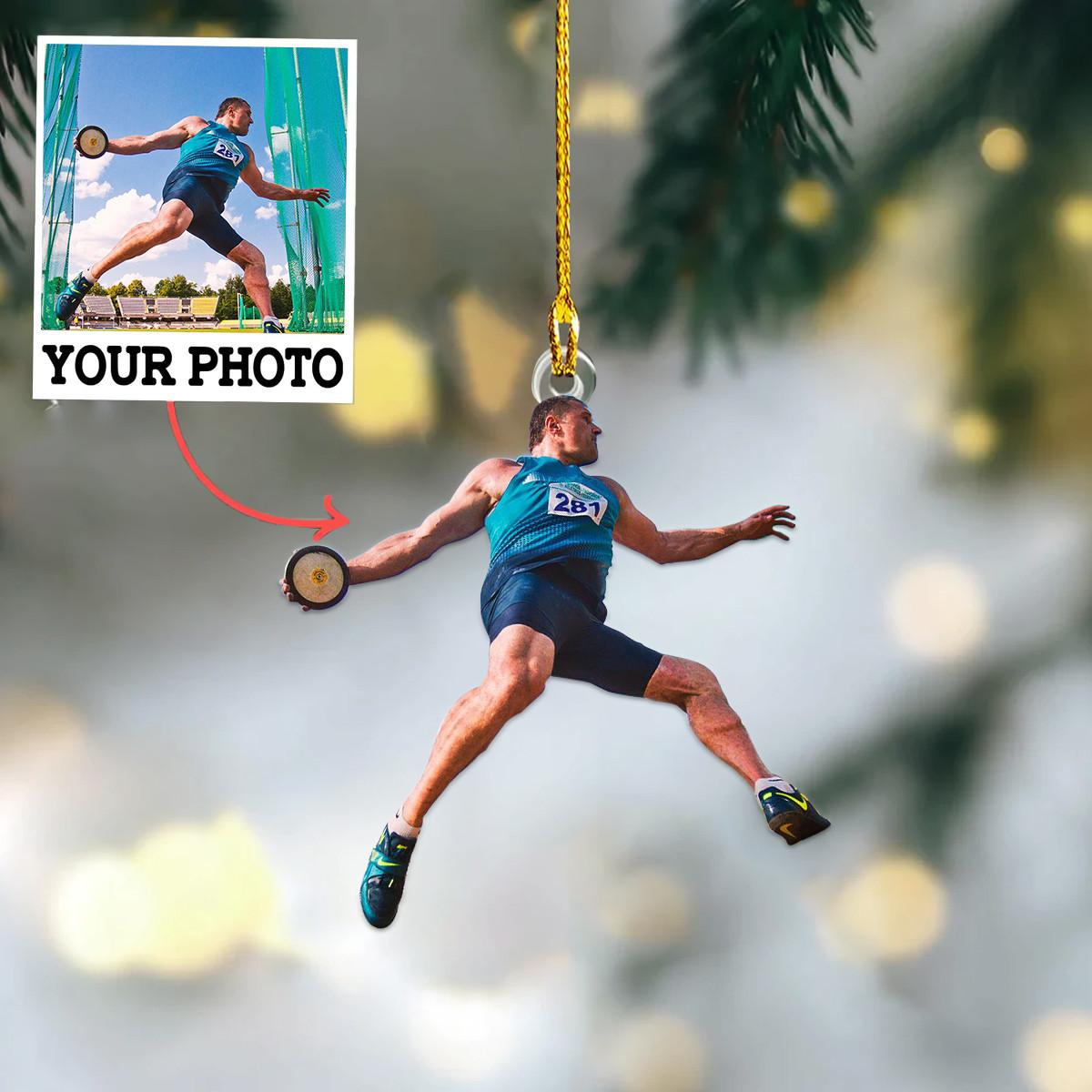 Personalized Photo Discus Throw Christmas Ornament Xmas Tree Decoration Ideas 2024