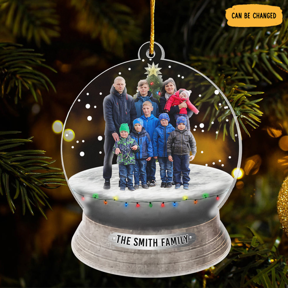 Personalized Photo Family Christmas Ornament Christmas Decor Xmas Gifts For Husband