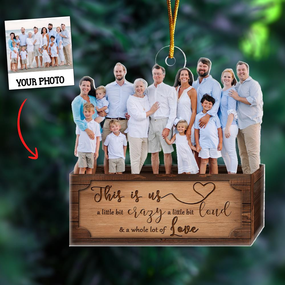 Personalized Photo Family Christmas Ornament Christmas Signs Family Picture Ornaments Xmas Gift