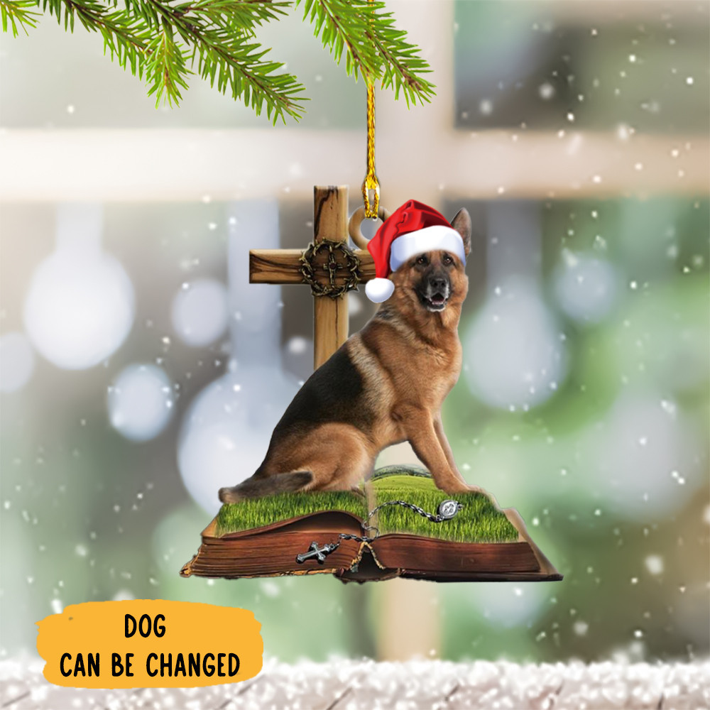 Personalized Photo German Shepherd Dog Memorial Ornament Dog Remembrance Ornament 2024