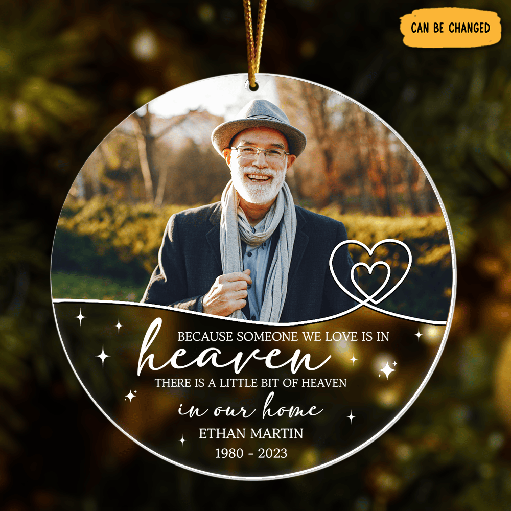 Personalized Photo Memorial Christmas Ornament Sympathy Ornament Tribute Christmas Gifts